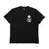 coc-cola x columbia x atmos lab csc basic logo txt short sleeve t-shirt black white