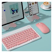 Bộ Bàn Phím Văn Phòng Và Chuột Bluetooth Không Dây 10 Inch Gọn Nhẹ Cho Ipad Android Tablet Windows Laptop