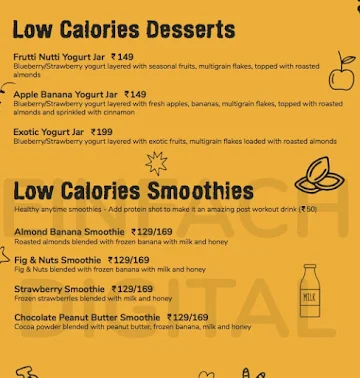 Creamvilla menu 