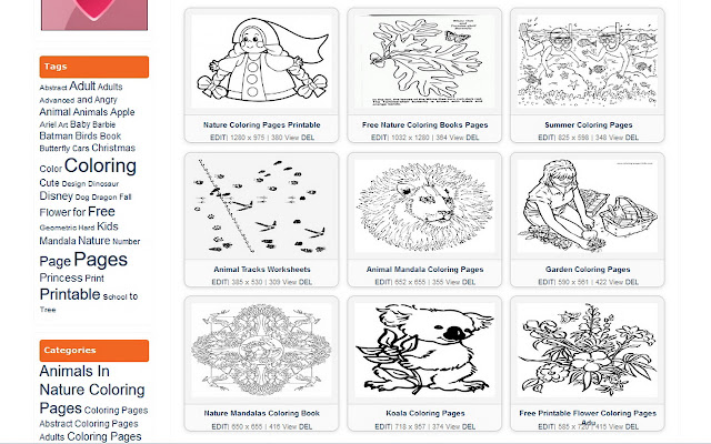 Coloring Pages for Kids chrome extension