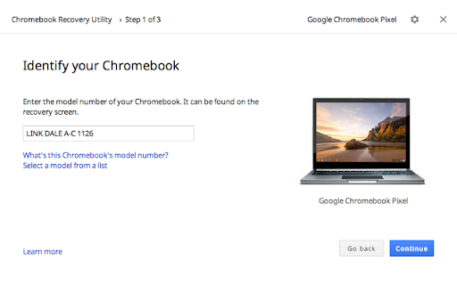 Chromebook Recovery Utility