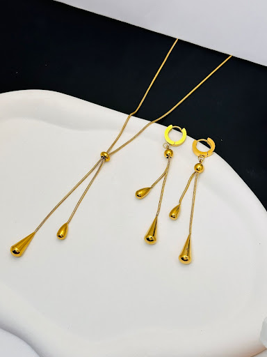 Title 3, Tassel Necklace And Earrings Suite Fashion – El...