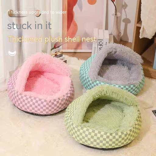 Title 7, Pet warm diamond quilt closed nest, provides co...