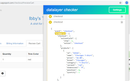 Datalayer Checker