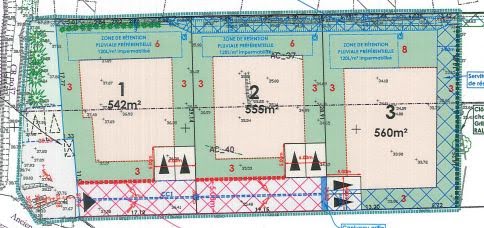 Vente terrain  542 m² à Montbazin (34560), 265 000 €