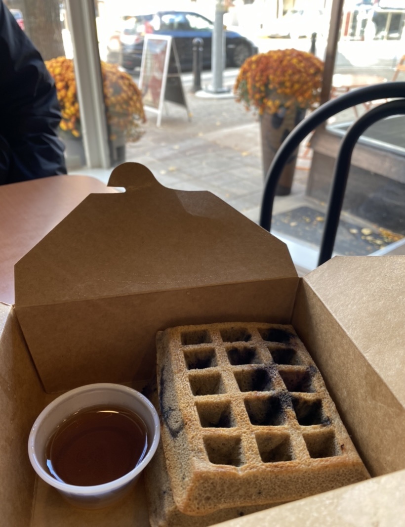 Blueberry Protein Waffles