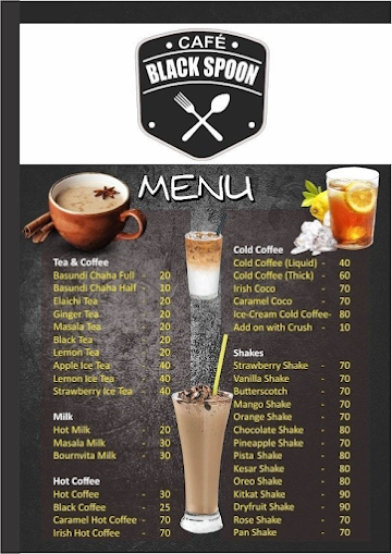 Cafe Black Spoon menu 