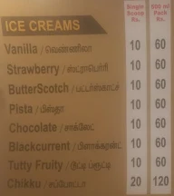 Krishi's Froze 'n' Dessert menu 1