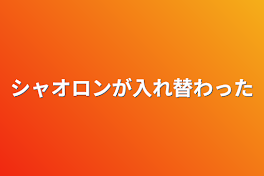 シャオロンが入れ替わった⁉︎