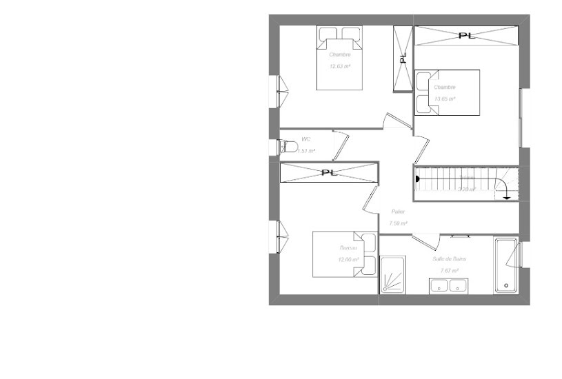  Vente Terrain + Maison - Terrain : 546m² - Maison : 150m² à Mettray (37390) 