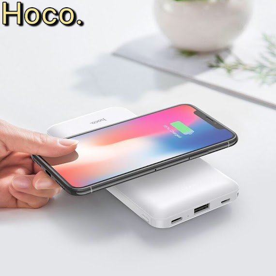 Sạc Dự Phòng Mini 10000Mah Không Dây Hoco J50 Chính Hãng