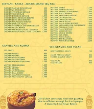 Cafe Sultan menu 1