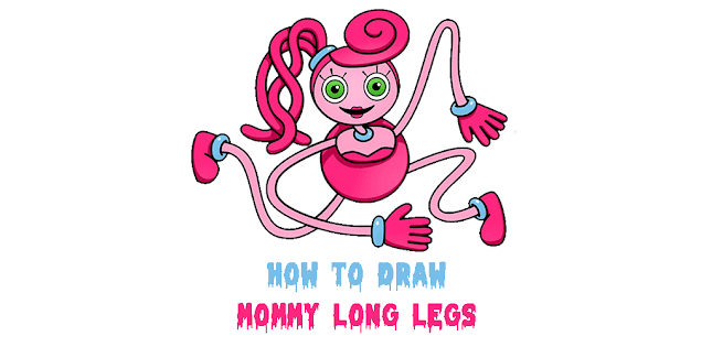 How to Draw Mommy Long Legs, Poppy Playtime