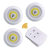  - Bộ 3 Bóng Mini Điều Khiển Từ Xa - Đèn Led Dán Tường Thông Minh Treo Cầu Thang Phòng Ngủ Gắn Tủ Trang Trí