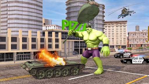 Screenshot Green Superhero Monster Game