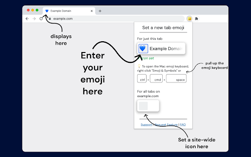 Emojitab - Emoji Tab Favicon Icons [Beta]