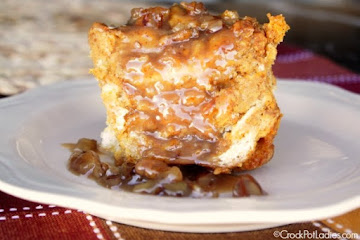 Crock-Pot Pumpkin Praline Bread Pudding Recipe