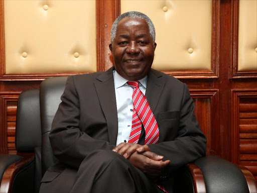 Deputy Senate Speaker Kembi Gitura in his office. Photo/HEZRON NJOROGE