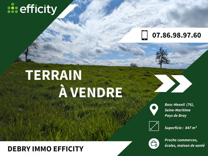 Vente terrain  847 m² à Saint-Saëns (76680), 31 500 €