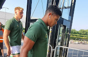 The Junior Boks arrive at Payanini Rugby Centre in Verona, Italy, for their match against Ireland Under-20.