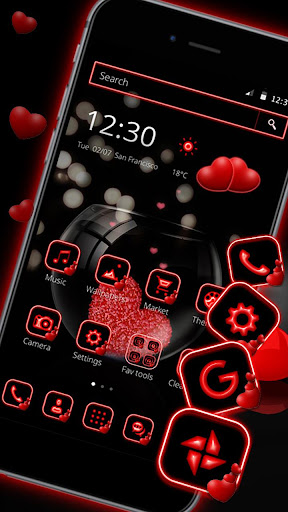 Black Love Heart Theme