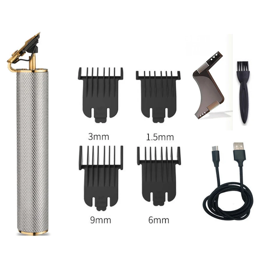 Longfeng elektrische tondeuse voor heren, olie-look. Professionele tondeuse voor perfecte kapsels, eenvoudig in gebruik en te reinigen. Stijlvol en efficiënt.