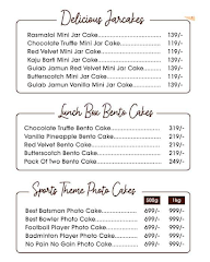The Dessert Bakers menu 3