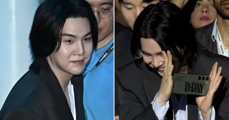 BTS's Suga Radiates CEO Vibes At The Samsung Event — But Gets Shy