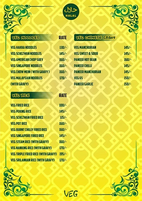 King Chillies menu 