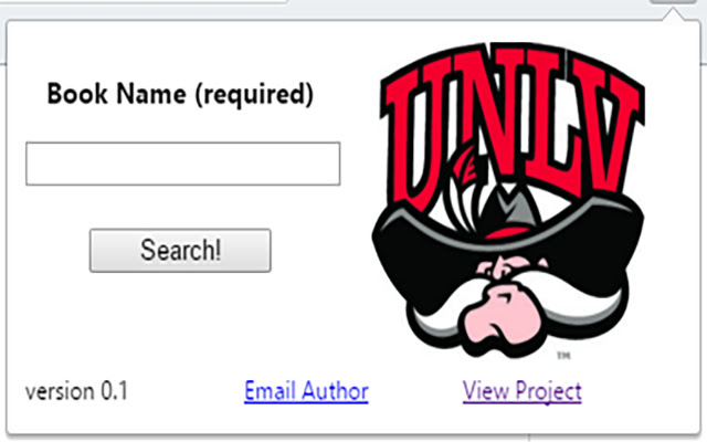 Search UNLV Library chrome extension