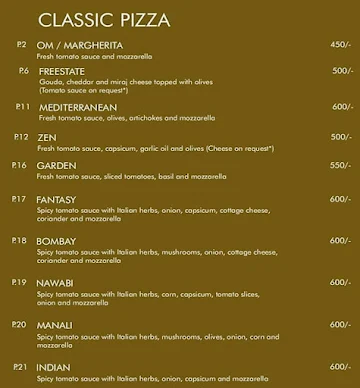 Little Italy menu 