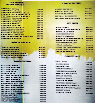 Shalimar Restaurant menu 3