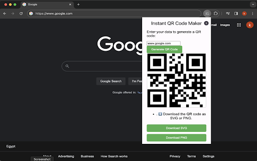 Instant QR Code Maker