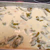 Thumbnail For Mix Cream Of Chicken, Cream Of Onion Soups With Milk. Added To Pan.