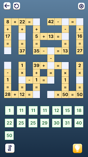 Screenshot Math Crossword - Number Puzzle