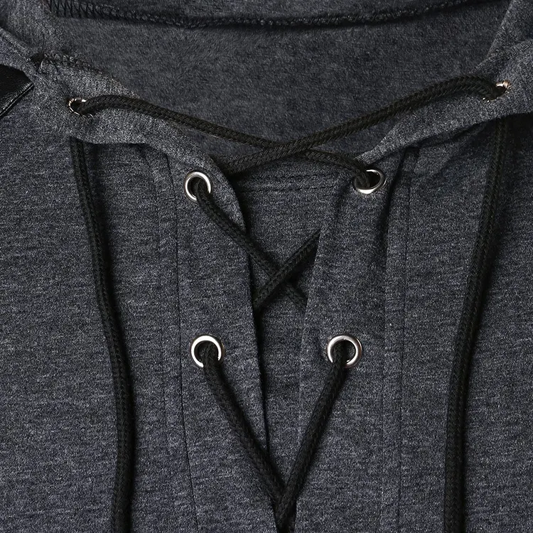 Long large-size summer hooded T-shirt