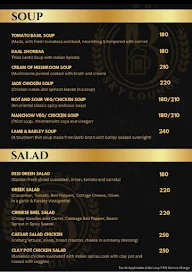 Barrys Sky Lounge menu 2