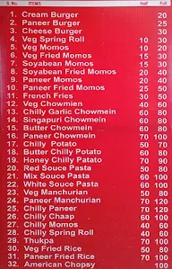 Sagar Fast Food menu 1