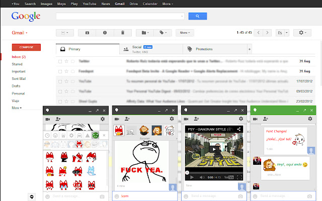 Custom Hangout Emoticons chrome extension