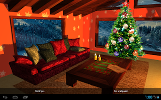 3D Christmas fireplace Screenshot