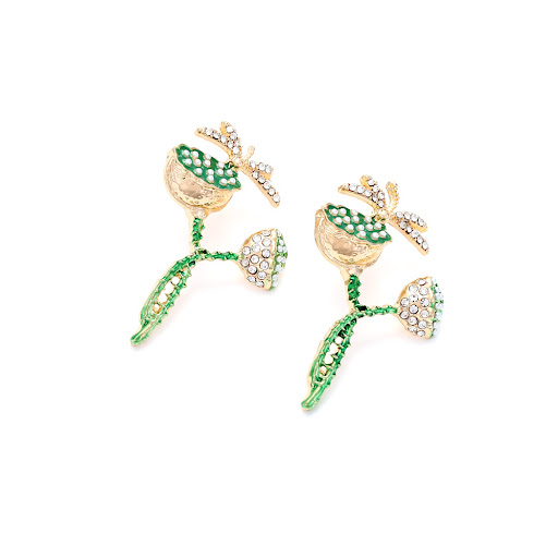 Title 2, Cute Alloy Diamond Lotus Seedpod Pearl Flower D...