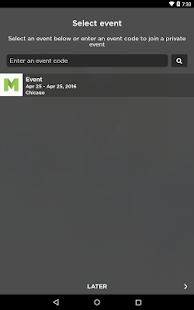 MeetApp Event - náhled