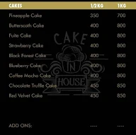 Taste The Cake menu 1