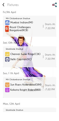 Screenshot IPL Cric 2022-Live scores