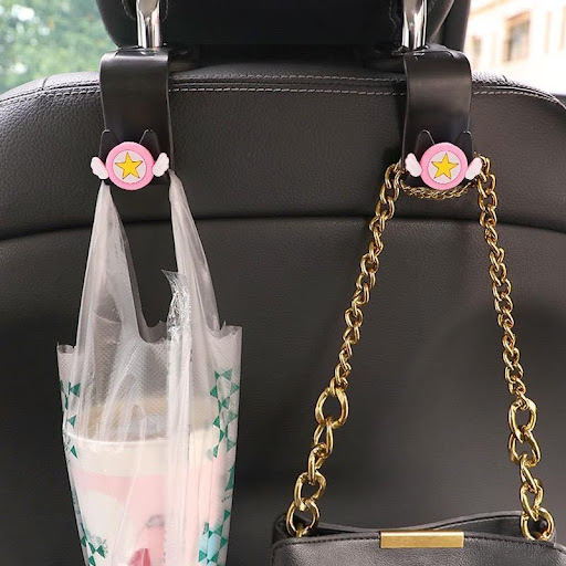Title 4, Cute Cartoon Car Seatback Hook, Creative Interi...