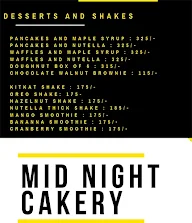 Midnight Cakery menu 1