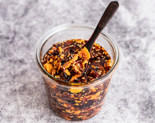 The fiery Chinese condiment chili crisp is fantastic on almost anything, says food blogger Hein van Tonder.