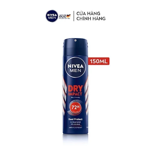 Xịt Ngăn Mùi NIVEA MEN Khô Thoáng (150 ml)