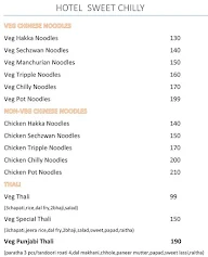 Hotel Sweet Chilly menu 8