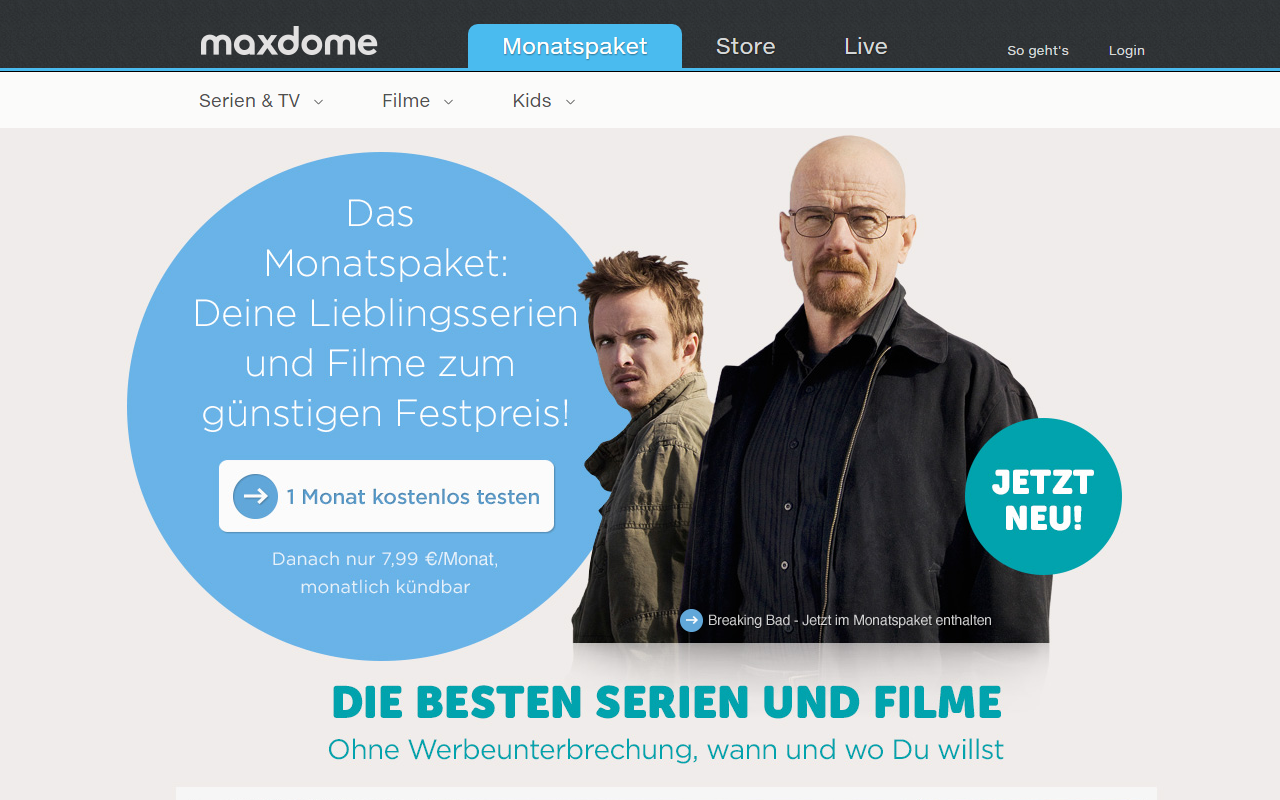 maxdome.de - markierten Begriff suchen Preview image 4